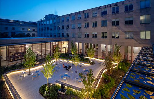 Hayden Courtyard night (Photo: J. Horner)