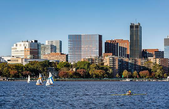 MIT Site 5 view from Boston (Courtesy Weiss/Manfredi)